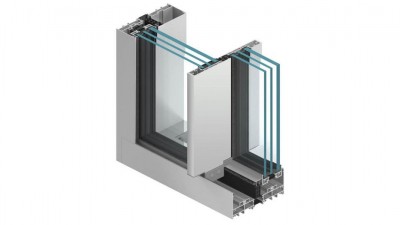 Cienkoramowe aluminiowe drzwi przesuwne tarasowe Alsecco Aluprof Skyline