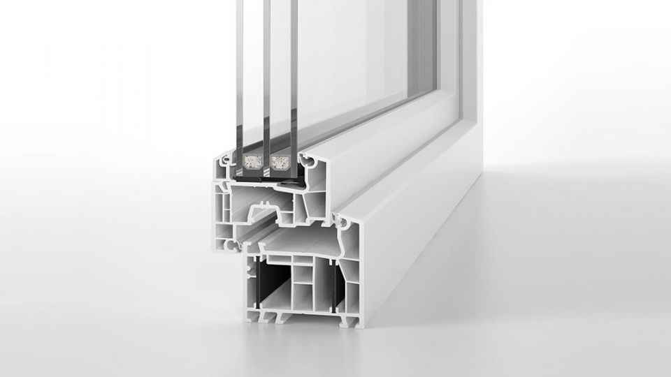 Aluplast energeto 4000 system profili PVC - okno przekrój