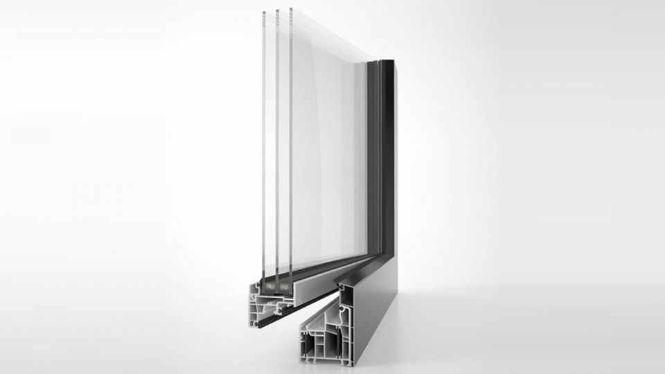 Aluplast energeto 5000 view system profili PVC - przekrój okna