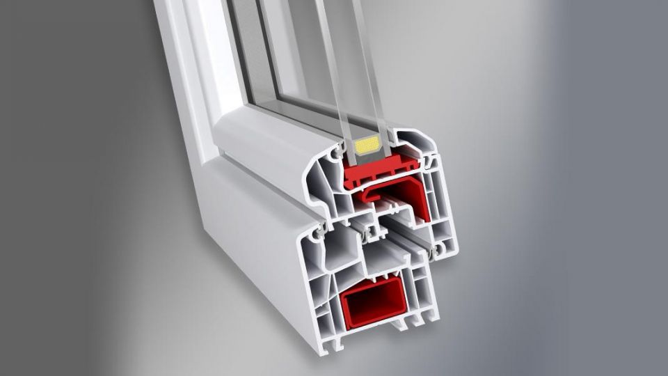 Aluplast IDEAL 5000 - system profili PVC - przekrój okna