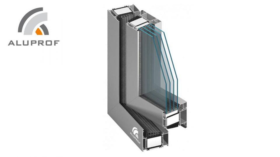 Okno Aluprof MB-104 Passive system aluminiowych profili okiennych w standardzie pasywnym