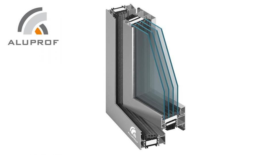 Okno Aluprof MB-86 ST, SI, AERO system aluminiowych profili okiennych
