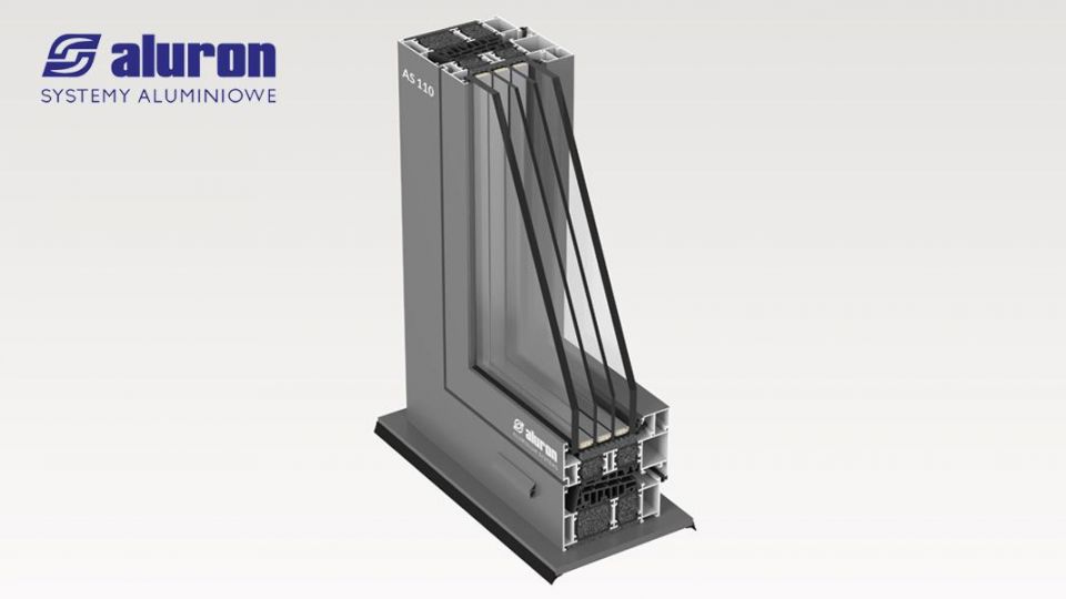 Okno Aluron AS 110 system aluminiowych profili okiennych