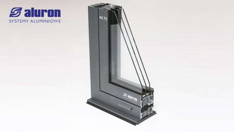 Okno Aluron AS 75 system aluminiowych profili okiennych
