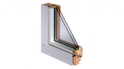 Okno drewniano-aluminiowe Bertrand ALUTREND LINEAR