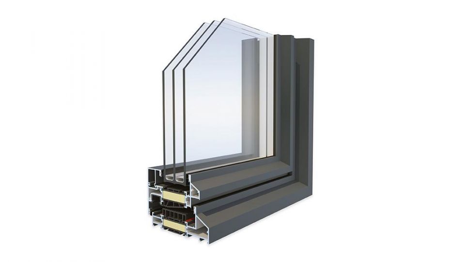 Plastixal Decalu 110 Steel okna aluminiowe