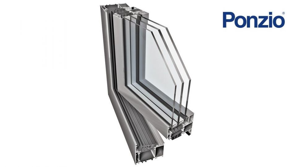 Ponzio PE78N okno aluminiowe