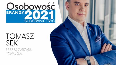 Prezes Yawal S.A. Tomasz Sęk z tytułem Osobowość Branży 2021.