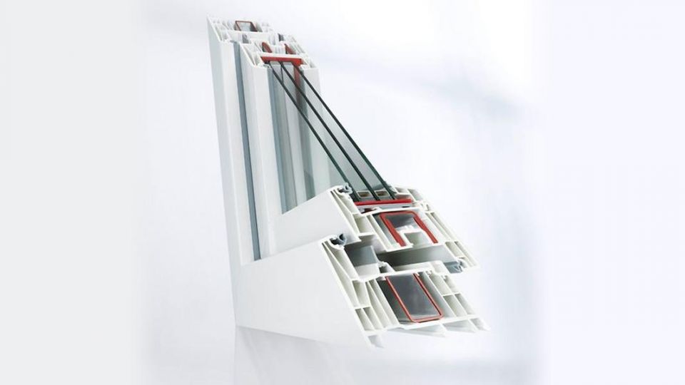 Rehau Synego system profili okiennych - przekrój okna
