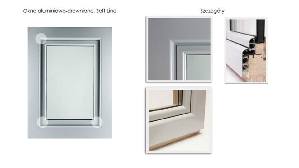 Ronkowski Gemini Soft Line okna drewniano-aluminiowe