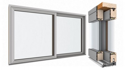 Słowińscy - drewniano-aluminiowe drzwi przesuwne tarasowe HS model Standard