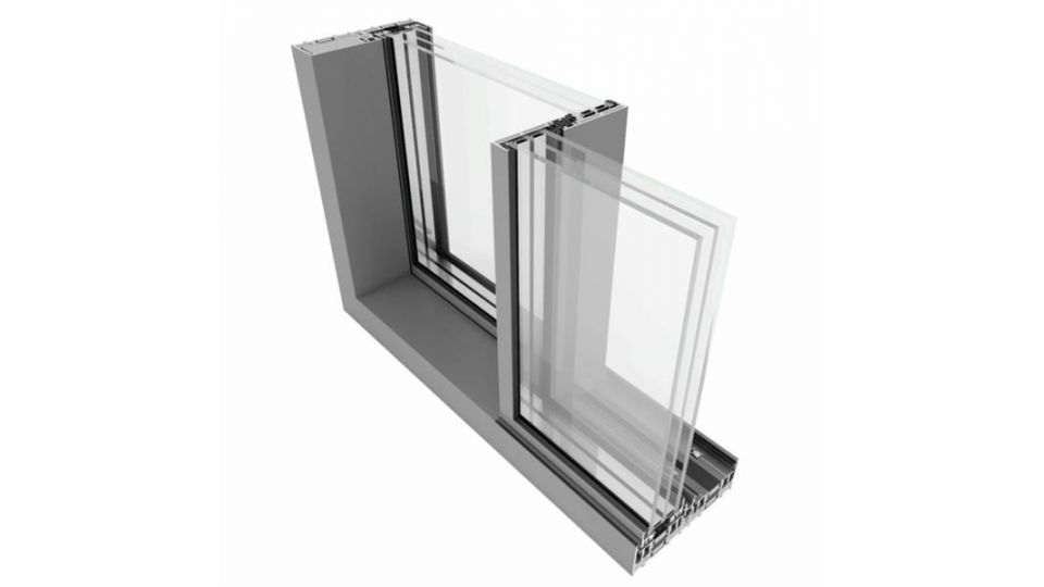 Cienkoramowe aluminiowe drzwi przesuwne Yawal MoreView