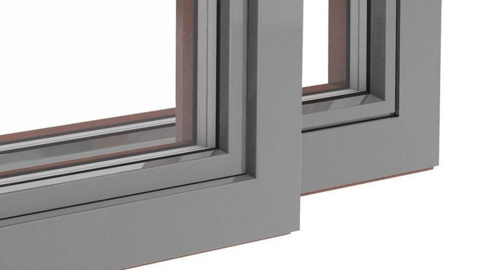 Osłona nakładka aluminiowa Classic i Linear na okna drewniane Urzędowski