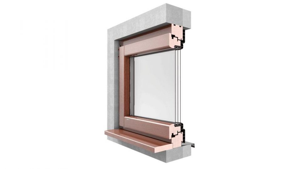 Okno drewniano-aluminiowe Urzędowski Galux Alu Softline