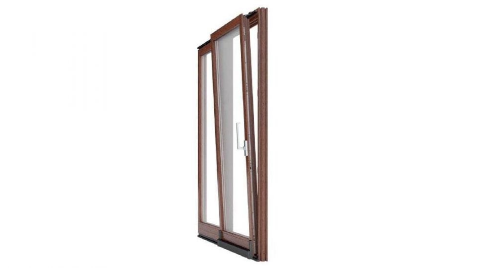Drewniane drzwi uchylno-przesuwne PSK Urzędowski System MZ / PS